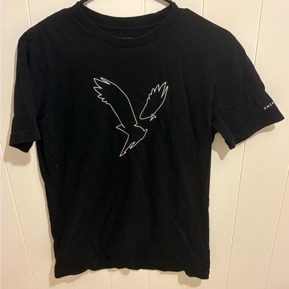American Eagle Tee in Black
